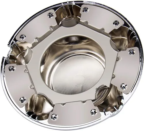 Vista 6 de Tapa central de 7 pulgadas con rueda de acero de 5 lengüetas cromada para Ford 1997-2003 F150 F-150 97-02 Expedition