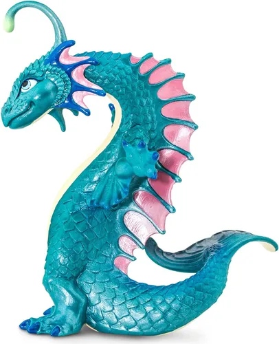 Vista 5 de Safari Ltd. Figura de dragón oceánico, figura detallada de dragón de 6 pulgadas, juguete mítico para niños, niñas y niños a partir de 4 años