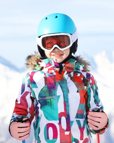 Vista 5 de SATINIOR 4 pares de guantes de esquí para niños, guantes impermeables de invierno, guantes de esquí, nieve cálidos, guantes de snowboard unisex