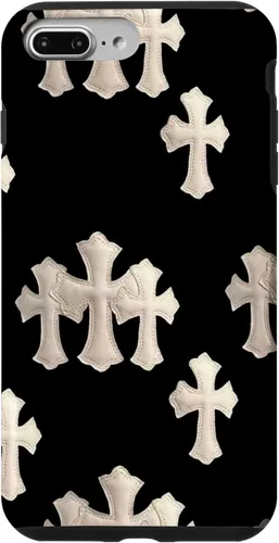 Vista 12 de Funda en blanco y negro con cruces para iPhone 17