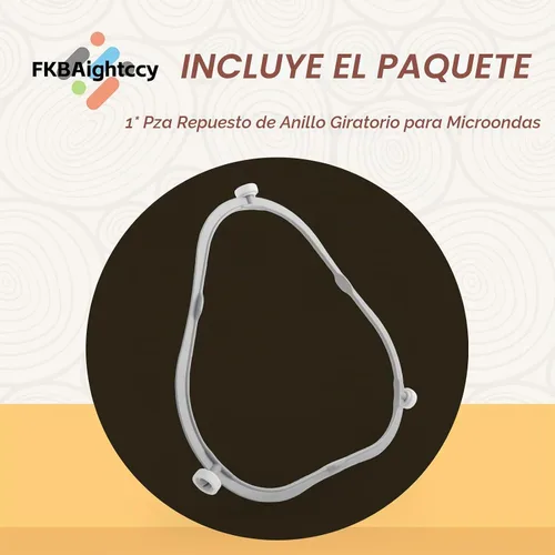 Vista 7 de 1 Uds. W11252182 para Whirlpool Microondas Anillo de reemplazo con rodillos 8206227 Soporte de bandeja de vidrio para microondas Amana Kenmore