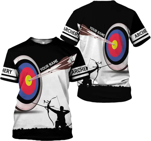 Vista 11 de Camisas de tiro con arco personalizadas para hombre, camisetas con nombre personalizado y nombre del equipo, camisas polo S-5XL Tiro con arco 10