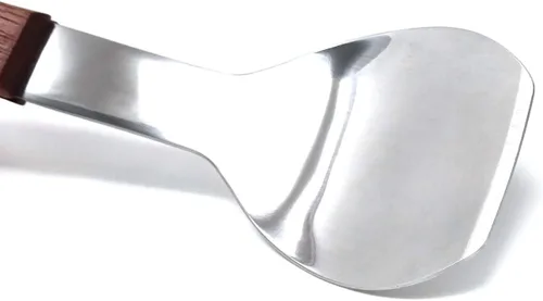 Vista 3 de Honbay Cuchara de helado de acero inoxidable con mango de madera para cocina