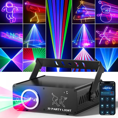 Vista 9 de KeoBin APP DJ Laser Lights Professional - Más de 200 animación RGB 3D