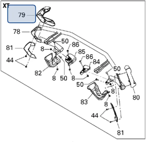 Vista 3 de Can-Am Nuevo OEM Outlander ATV RH tapa de parachoques trasero, 705004409