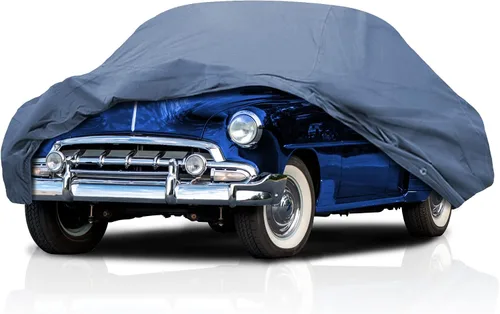 Vista 32 de USCarCover: Funda de coche de 5 capas para Cadillac CT4-V 2020-2026 Sedán 4 puertas, cobertura completa, ajuste semi personalizado, protección