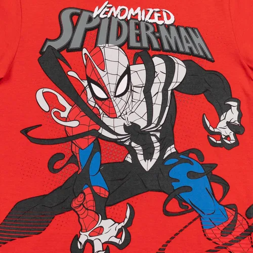 Vista 5 de Marvel Paquete de 3 camisetas de Spider-Man de los Vengadores X-Men para niños pequeños y grandes