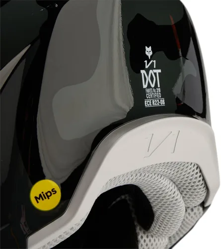 Vista 6 de Fox Racing Youth V1 Casco de Moto Motocross para Bicicleta de Tierra