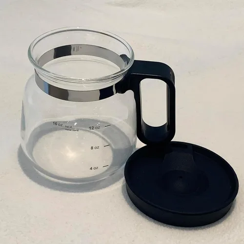 Vista 2 de EXIGENT Jarra de Café de Vidrio Taza de Té Taza de Recolección 16 Oz Onzas (Jarra de Café)