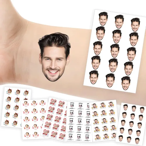 Vista 18 de Tatuajes temporales personalizados con foto y nombre, logotipo personalizado para adultos, niños, mujeres, hombres, regalo de boda, cumpleaños