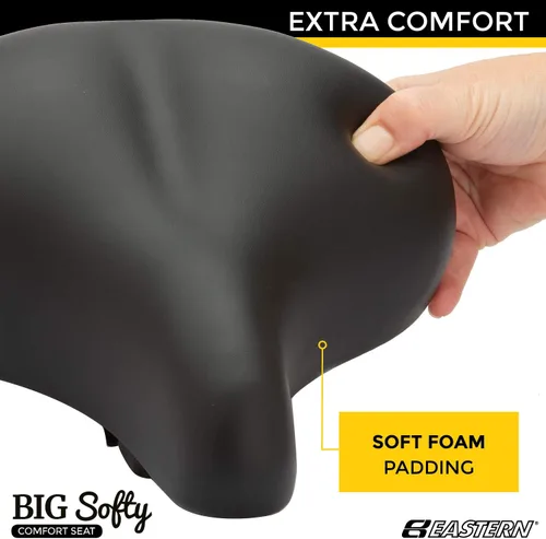 Vista 3 de Asiento de bicicleta grande y suave para personas mayores - Spin interior - Bicicletas estacionarias y estáticas - Sillín de bicicleta grande ancho