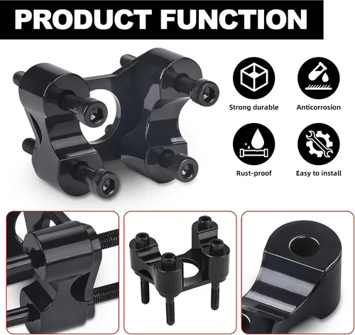 Vista 6 de Elevador de manillar para Can-Am Spyder F3 (todos los años)/RT (2020+), kit elevador de manillar de aluminio ajustable para accesorios Can-Am RT/F3