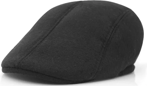 Vista 10 de Ivy Newsboy - Gorra plana estilo Gatsby, gorra clásica para conducir Gris