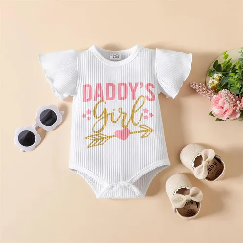 Vista 3 de PATPAT Conjunto de 3 piezas de ropa para bebé niña recién nacida con volantes y diadema