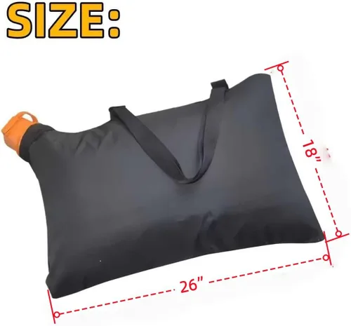 Vista 3 de 50026858 WGBAG500 Trivac Leaf Collection Bolsa que se ajusta a la aspiradora sopladora Worx, modelo de repuesto WG502, WG508, WG505, WG509, WG500