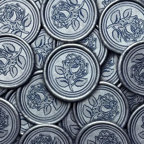 Vista 27 de 25 Piezas Calcomanías de Sellos de Cera Hechas a Mano, Sellos para Sobres, Calcomanías de Cera Autoadhesivas para Invitaciones de Fiestas de Boda