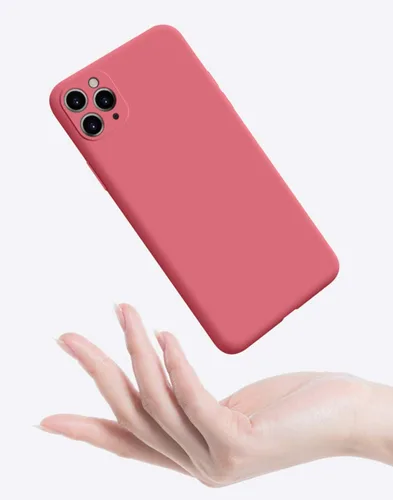 Vista 6 de Fundas delgadas de silicona líquida para iPhone 11 Pro, antiarañazos y huellas dactilares, forro de microfibra de absorción de impactos, goma de gel