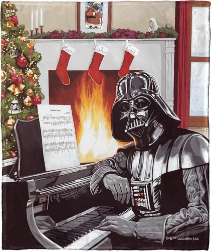 Vista 34 de Northwest Star Wars Manta Decorativa Silk Touch, 40" x 50", Villanos del Lado Oscuro