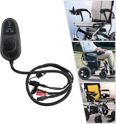 Vista 5 de Controlador de palanca de ruedas de 24 V CC para silla de ruedas eléctricas, accesorios de repuesto para silla de ruedas, control eléctrico