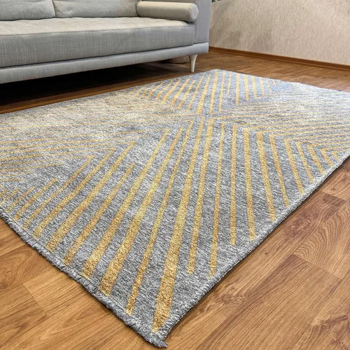 Vista 15 de Alfa Rich 5x8 Alfombras lavables de oro ámbar para sala de estar, dormitorio, cocina, de algodón, aptas para mascotas