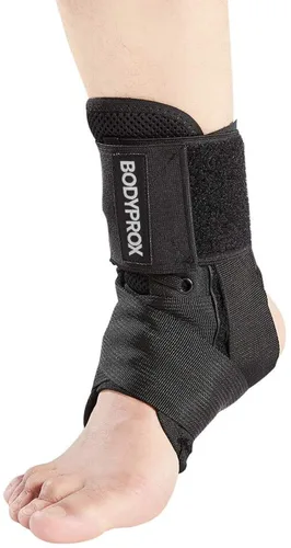 Vista 6 de Tobillera para mujeres y hombres, con cordones y agujetas estabilizadoras, apoya el tobillo, para esguinces de tobillo
