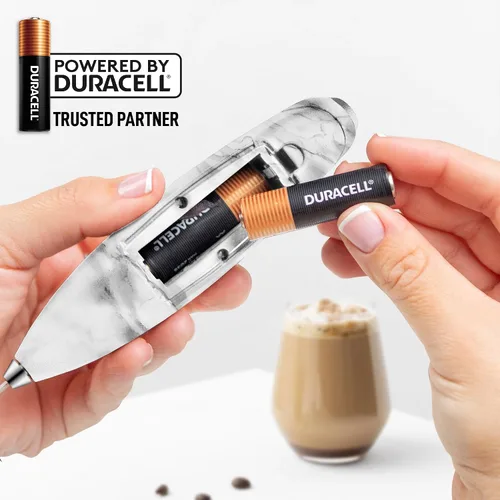 Vista 85 de Zulay Milk Boss Espumador de leche potente manual, hace espuma para latte, batidor para mezclar bebidas, café, miniespumador para capuchino, frappé