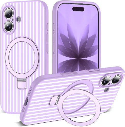Vista 115 de SKYLMW Funda diseñada para iPhone 11 con soporte magnético invisible Compatible con Mag-Safe, a prueba de caídas de grado militar, a prueba