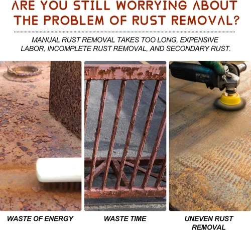 Vista 2 de TPTAL Renovador de Óxido, Removedor de Óxido para Metal, Convertidor de Óxido para Metal, Removedor de Óxido a Base de Agua para Metal, Convertidor