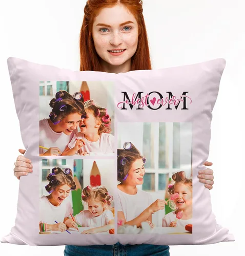 Vista 10 de Almohada personalizada con relleno, almohadas personalizadas con texto de imagen, impresión de doble cara 5 tamaños y 10 colores, almohada 1 Foto