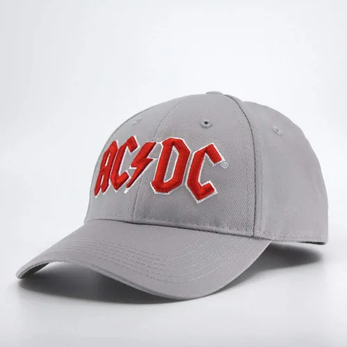 Vista 7 de Gorra de béisbol ajustable con banda de roca dura de color rojo y blanco, Beísbol, talla única