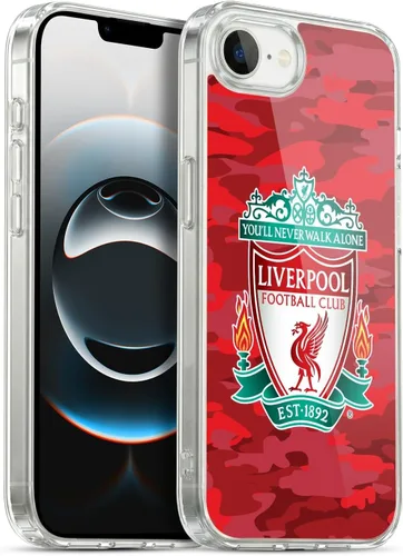 Vista 105 de Head Case Designs Funda de gel con licencia oficial del Liverpool Football Club Away Colourways Crest Camou [protección de grado militar] compatible