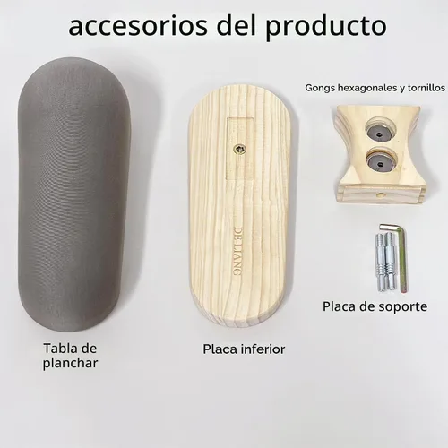 Vista 5 de Tabla de planchar con corsé de busto, tabla de planchar pequeña con base de madera maciza, tabla de prensar hecha a mano, jamón profesional a medida