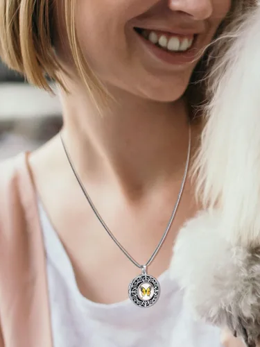 Vista 5 de Farfume Collar de fotos personalizado, joyería de 2 fotos, hermoso colgante para mujeres y hombres, No es una piedra preciosa