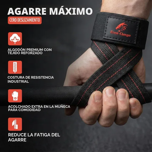 Vista 4 de Figura 8 Correa de elevación acolchada correas de levantamiento de peso muerto resistentes Correas de levantamiento de pesas Strongman Axle Bar