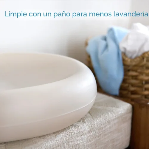 Vista 2 de Cambiador con forma de maní de Keekaroo, Vainilla