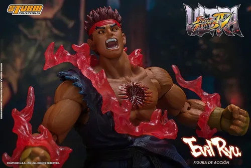 Vista 16 de Storm Collectibles - Ultimate Street Fighter IV - Evil Ryu, figura de acción 1/12
