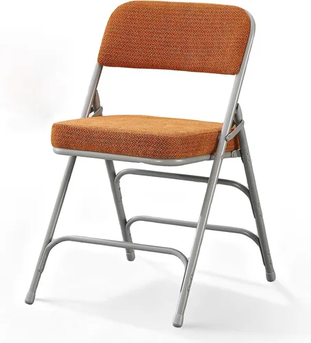 Vista 19 de BOOSDEN Sillas plegables acolchadas azules, silla plegable con cojín grueso