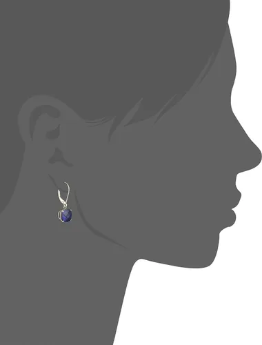 Vista 2 de Tienda Collection 10k Gold Cushion Cut Gemstone Dangle Earrings for Women with Leverbacks