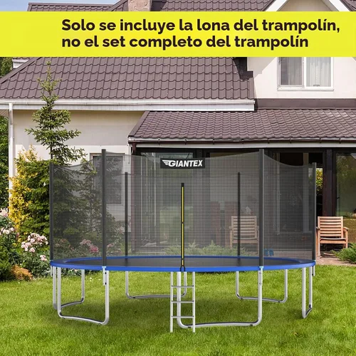 Vista 8 de Giantex Tapete de repuesto para cama elástica, polipropileno de alta elasticidad, resistente a la intemperie, se adapta a marco redondo de 8, 10