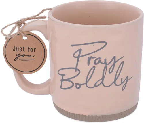 Vista 6 de Lighthouse Christian Products Pray Boldly Powerful Words - Taza de cerámica de 16 onzas