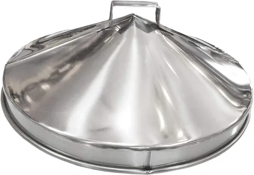 Vista 2 de Tapa para vaporera de dim sum de acero inoxidable Sunrise Kitchen Supply (Tapa de 4.5")