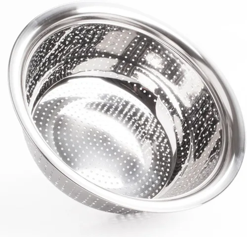 Vista 3 de Stainless Steel Rice Washing Sifter Basin with Widened Edges