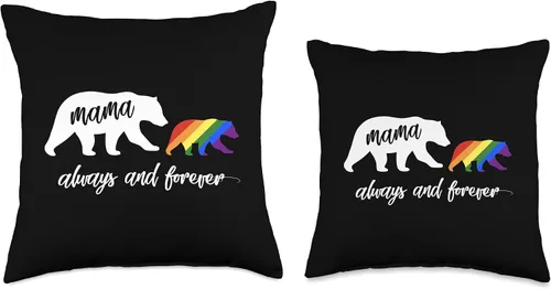 Vista 3 de Gay Son Daughter Mama Bear Gift LGBTQ Pride Mama Bear - Almohada de 16.0 x 16.0 in, multicolor