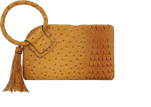 Vista 19 de Monedero de mano para mujer, cartera de noche con correa de mano, informal, formal, de cuero vegano, Metro Muse
