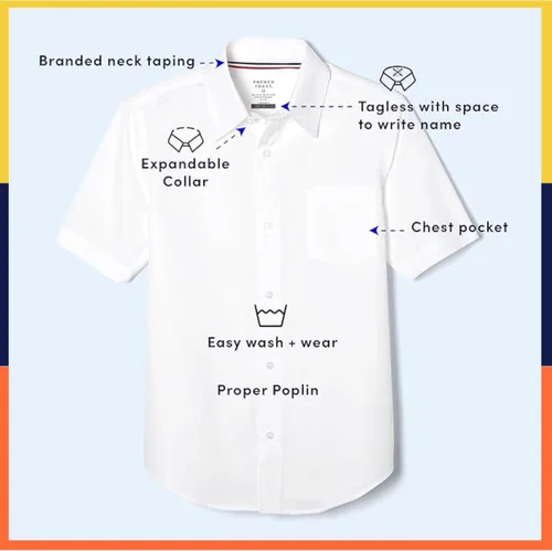 Vista 6 de French Toast Niños Pequeños SS Camisa abotonada
