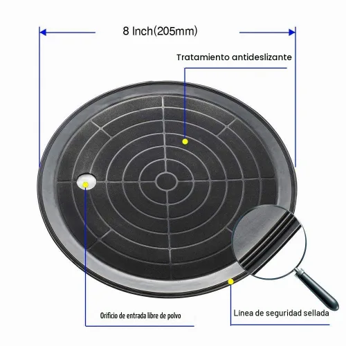 Vista 4 de Ventosa de vidrio de 8 pulgadas para elevación de granito y vidrio, elevador al vacío con mango de metal y bomba de latón, capacidad de carga de 600