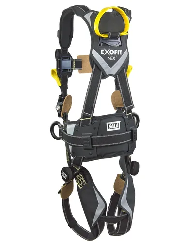 Vista 2 de 3M DBI-SALA ExoFit NEX 1113320 Arnés de arco de cuerpo completo, bucles de rescate de malla trasera/frontal, cinturón con almohadilla, aluminio