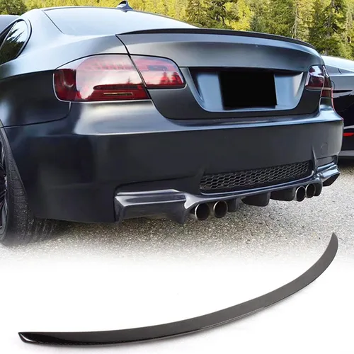 Vista 8 de Alerón de fibra de carbono real E92 compatible con BMW Serie 3 E92 Coupé y M3 Coupé 2006-2013
