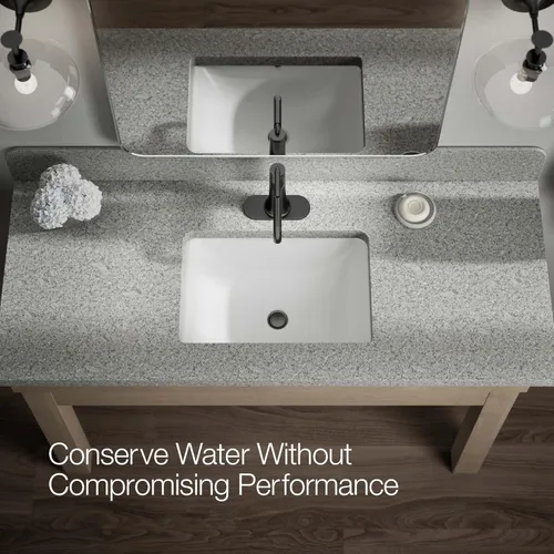 Vista 8 de Kohler 27415-4N-BL Tone Grifo para lavabo de baño, 0.5 gpm, Negro mate