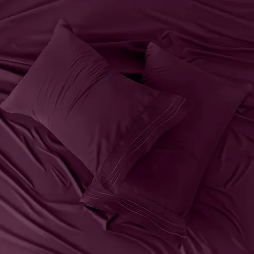 Vista 120 de LUX Décor - Juego de sábanas Twin de microfibra ultrasuave de 3 piezas con sábana encimera, sábana bajera de 16 pulgadas de profundidad y funda